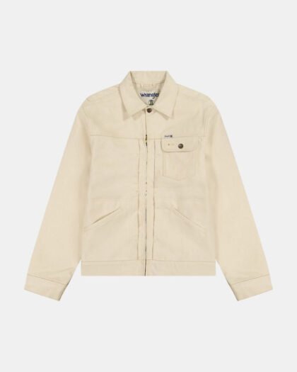 Wrangler Jacket Blue Bell Embroidered Jacket Ecru