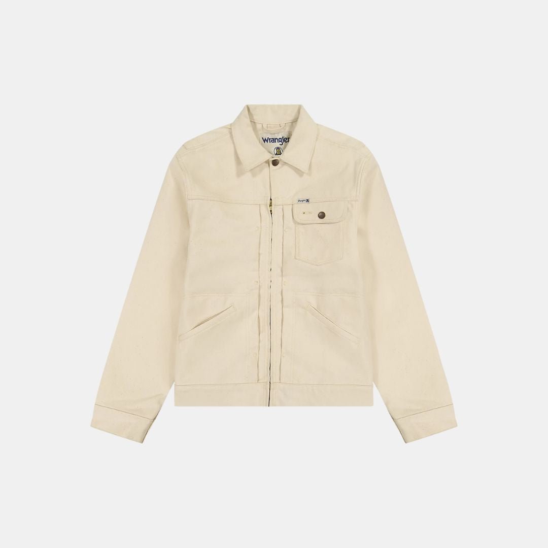 Wrangler Jacket Blue Bell Embroidered Jacket Ecru