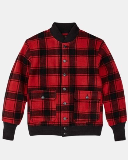 Filson CCC Wool Boomber Jacket Red/Black Plaid