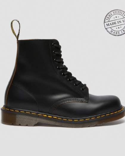 Dr. Martens Vintage 1460 Unisex Black Quilon Made in UK