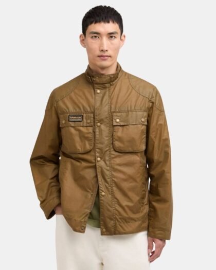 Barbour International Merton Wax Jacket Sand