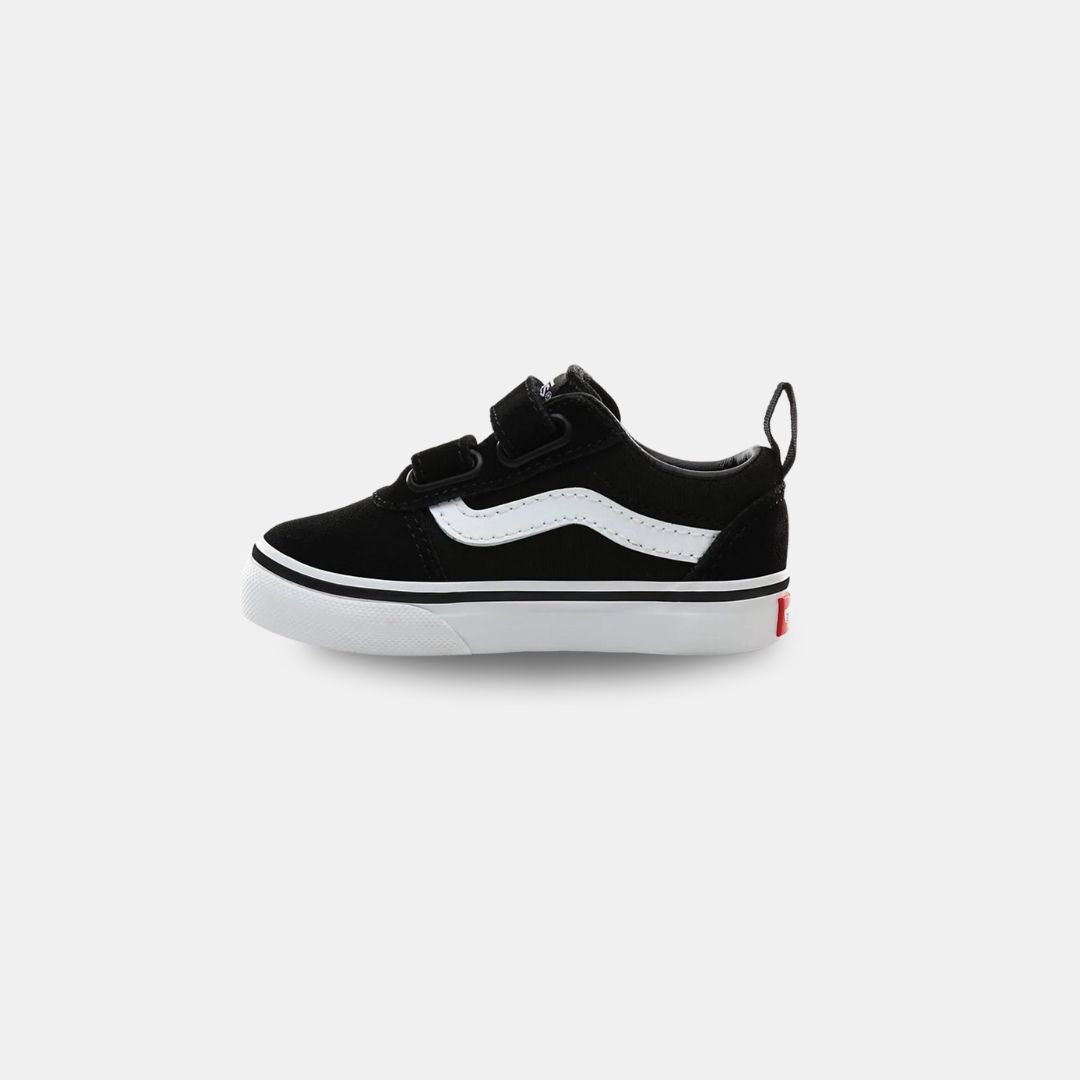 Vans Kid's Ward V Suede Canvas Black White - Image 3