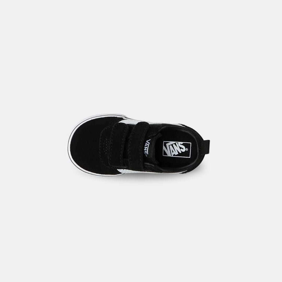Vans Kid's Ward V Suede Canvas Black White - Image 4