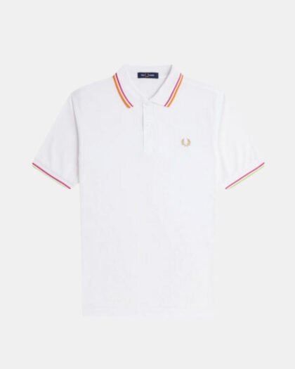Fred Perry Twin Tiped Tennis Polo White