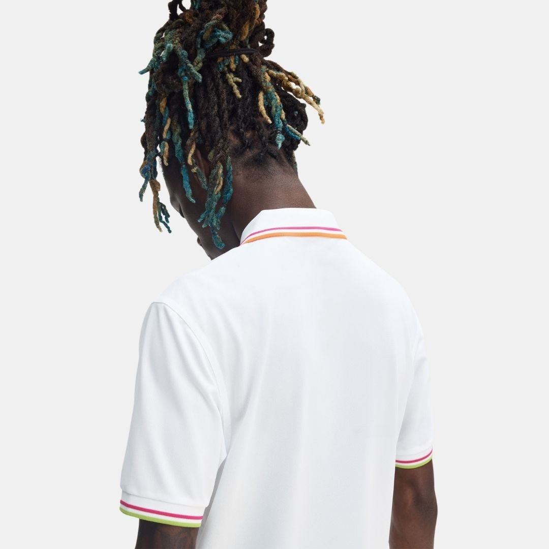 Fred Perry Twin Tiped Tennis Polo White - Image 4