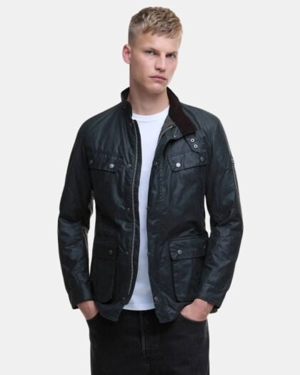 Barbour International Tourer Duke Wax Jacket Sage