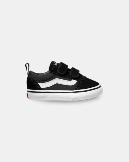 Vans Kid's Ward V Suede Canvas Black White