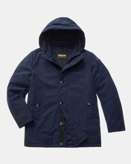 Blauer Parka With Removable Hood Chester Blue