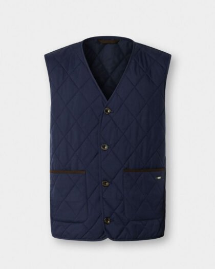 Hackett London Paddock Vest Midnight Blue