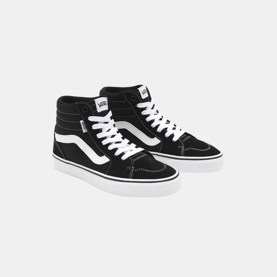 Vans Men's Filmore Hi Suede Canvas Black White - Image 2