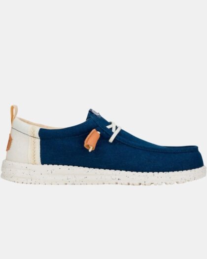 Hey Dude Wally Craft Linen Sargasso Blue & White