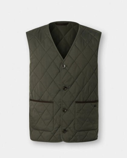 Hackett London Paddock Vest Deep Green