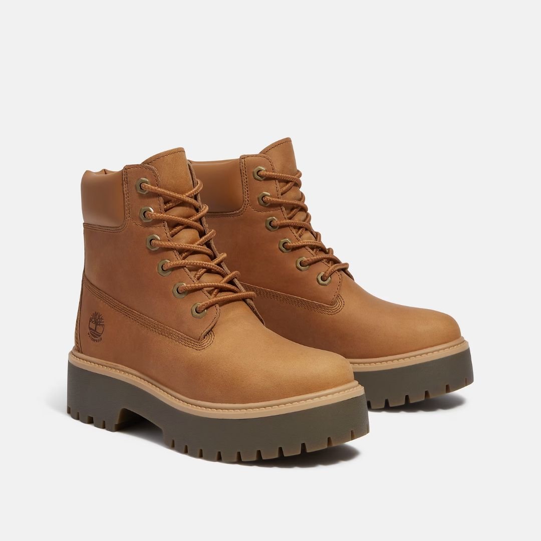 Timberland Stone Street 6 In Lace Waterproof Wheat Full Grain - Image 3