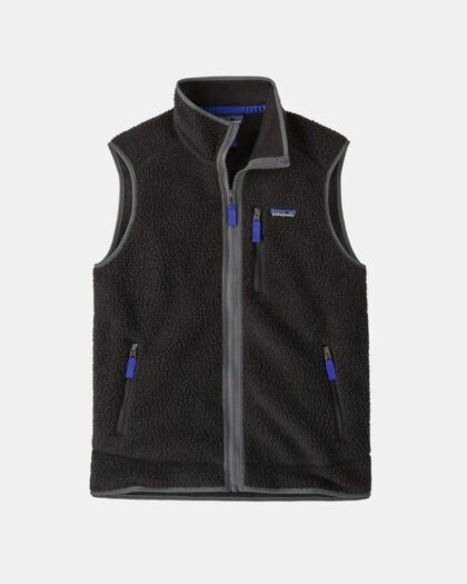 Patagonia Men's Retro Pile Vest Black w/Forge Grey