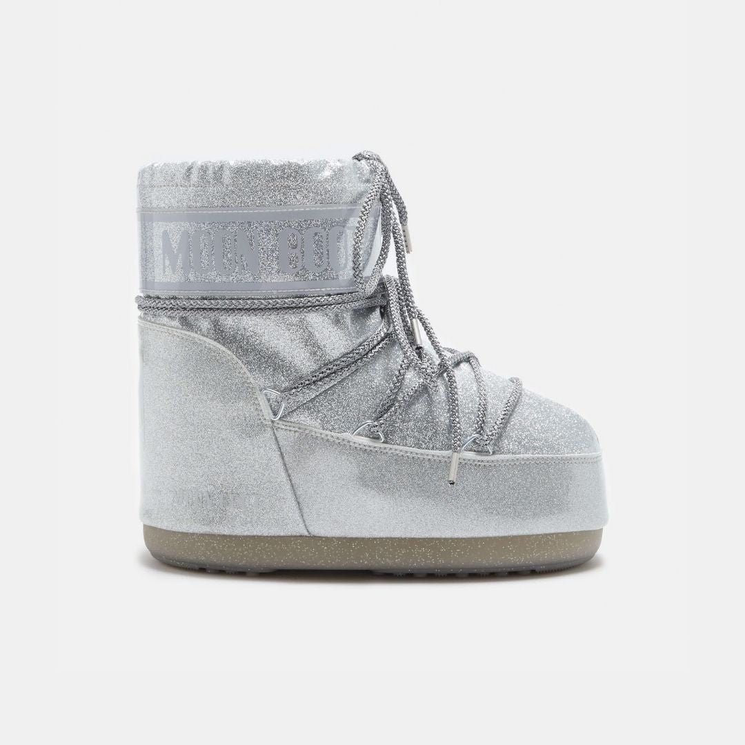 Moon Boot Icon Low Glitter Silver - Image 3