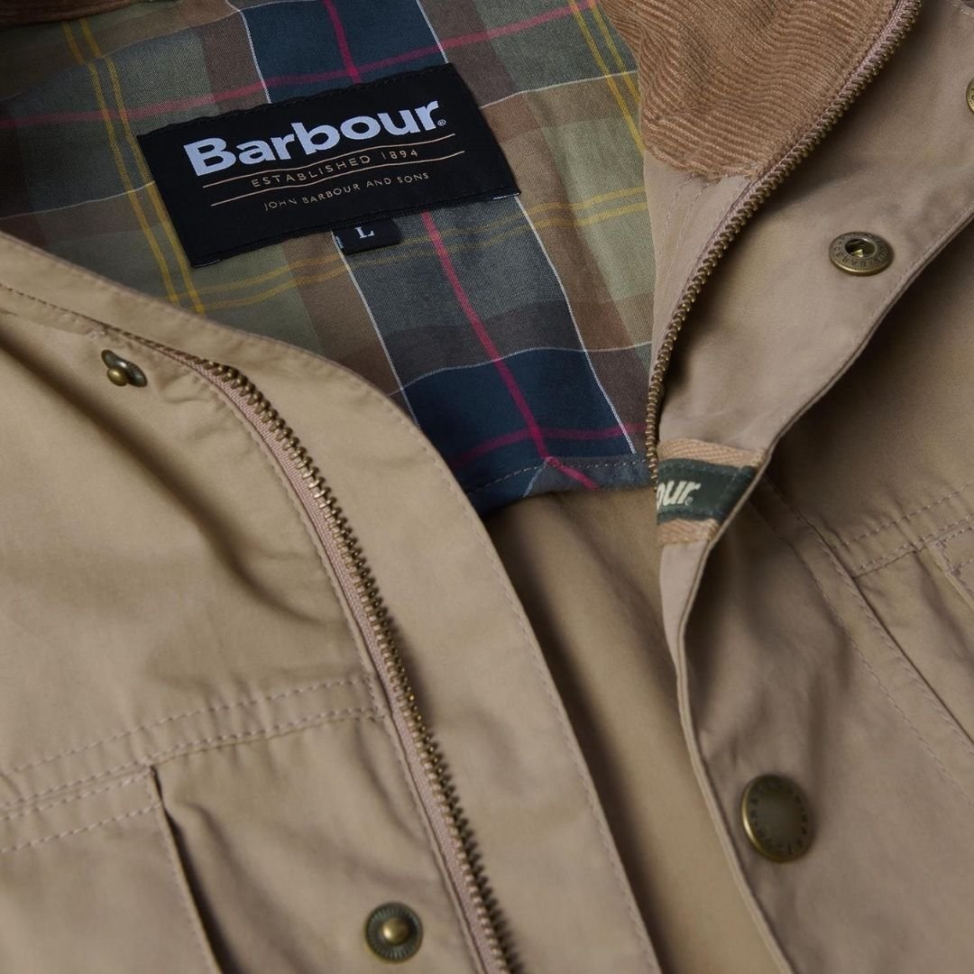Barbour Sanderling Casual Jacket Military Brown/Dress - Image 6