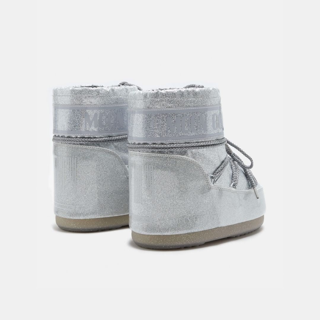 Moon Boot Icon Low Glitter Silver - Image 4