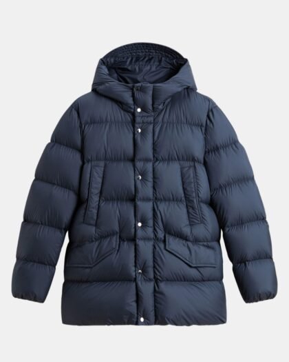 Woolrich Cloud Davis Parka Men's Melton Blue