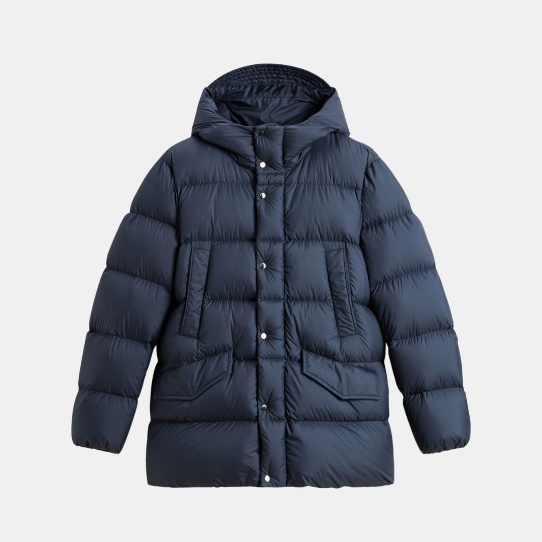 Woolrich Cloud Davis Parka Men's Melton Blue