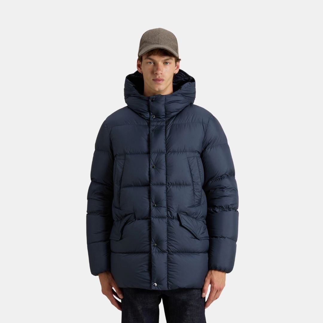 Woolrich Cloud Davis Parka Men's Melton Blue - Image 2