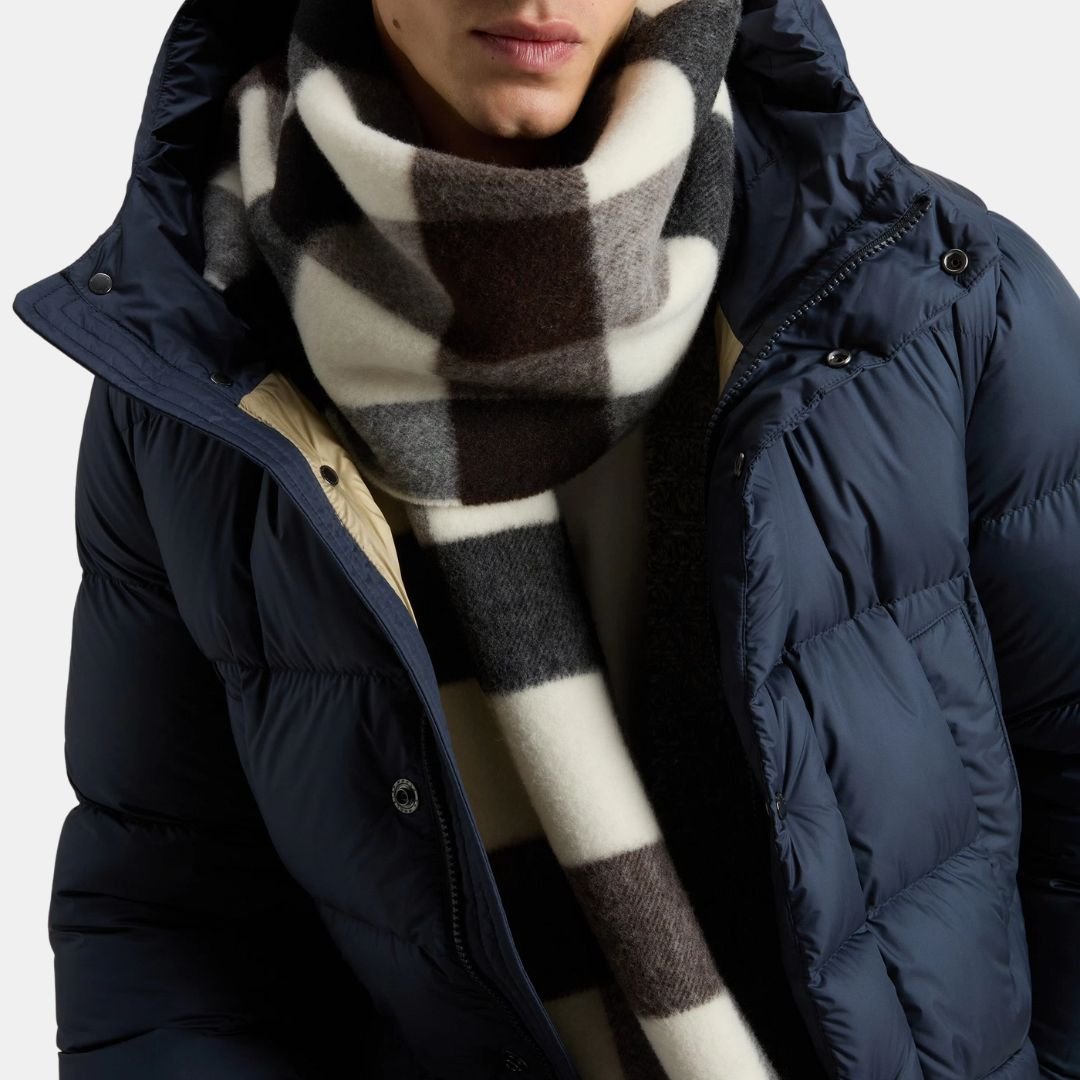 Woolrich Cloud Davis Parka Men's Melton Blue - Image 3