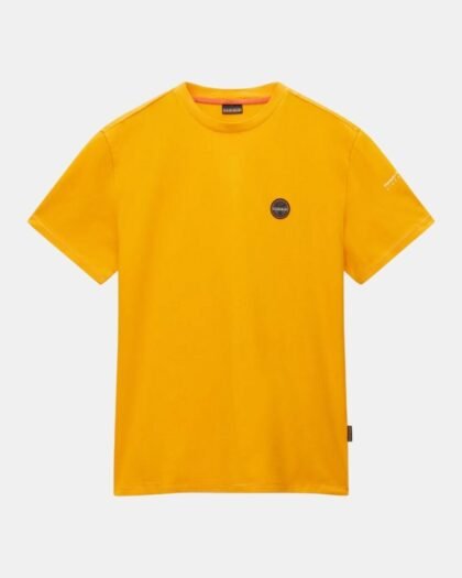 Napapijri Badge Short Sleeve T-Shirt Yellow