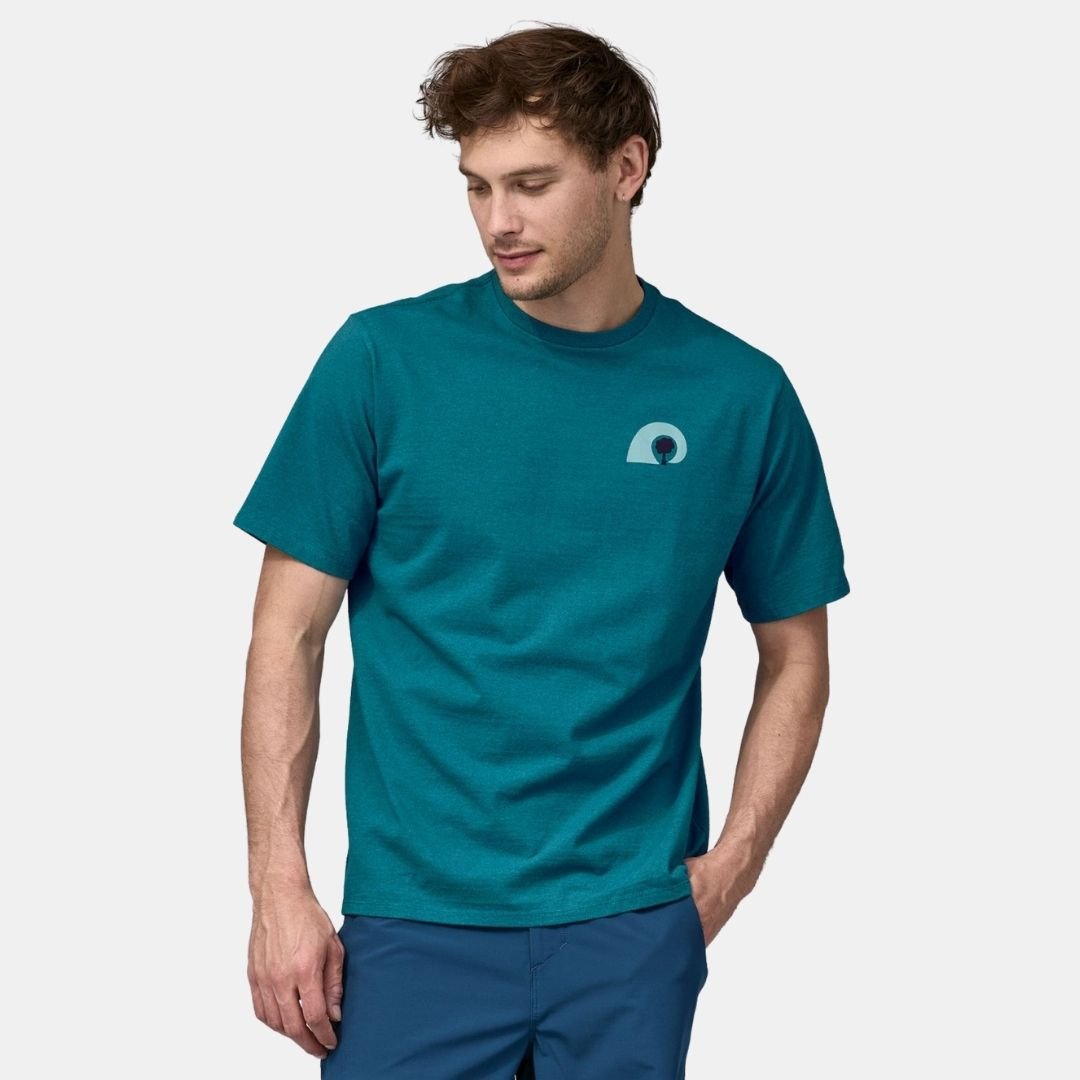 Patagonia Men's Rubber Tree Mark Responsibili-Tee T-Shirt Belay Blue - Image 5