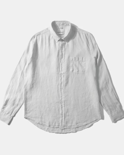 Edmmond Studios Linen Shirt Plain White