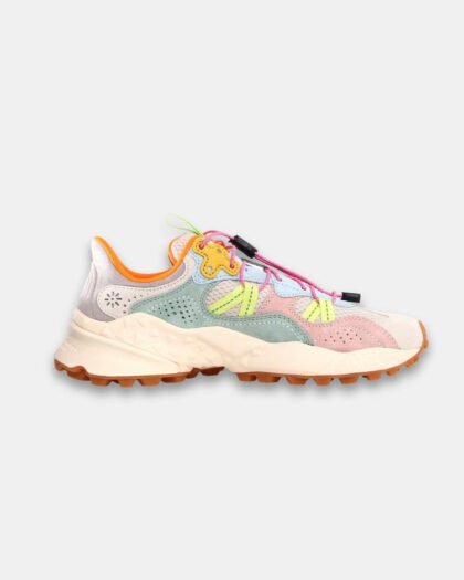Flower Mountain Women's Tiger Hill Suede Mesh White & Pink