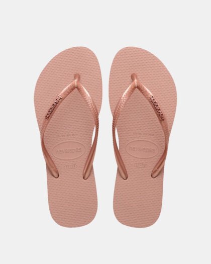 Havaianas Slim Logo Metallic Unisex Crocus Rose