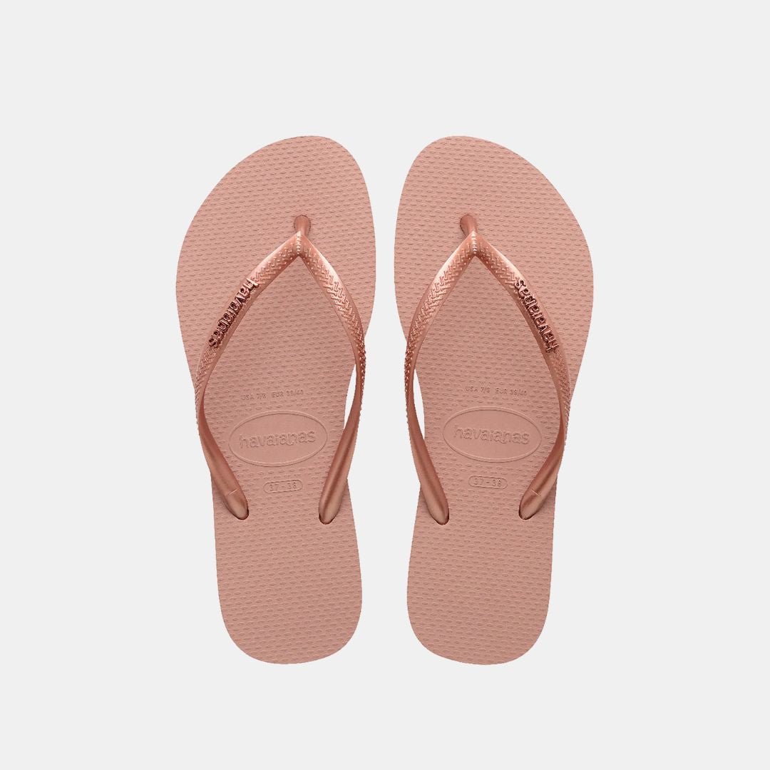 Havaianas Slim Logo Metallic Unisex Crocus Rose