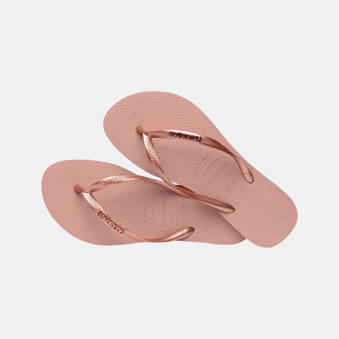 Havaianas Slim Logo Metallic Unisex Crocus Rose - Image 2