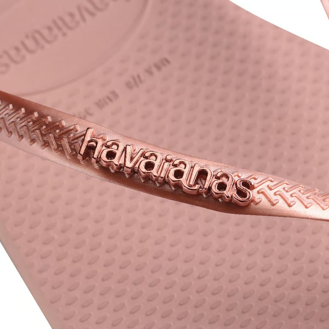 Havaianas Slim Logo Metallic Unisex Crocus Rose - Image 3