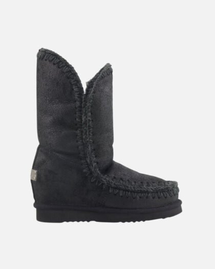 Mou Eskimo Inner Wedge Tall Cracked Black