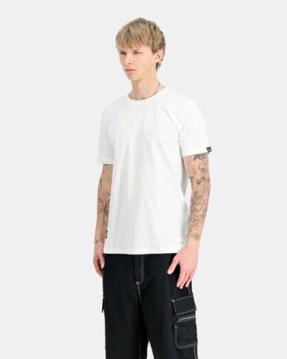 Alpha Industries Label Back Print T-Shirt White