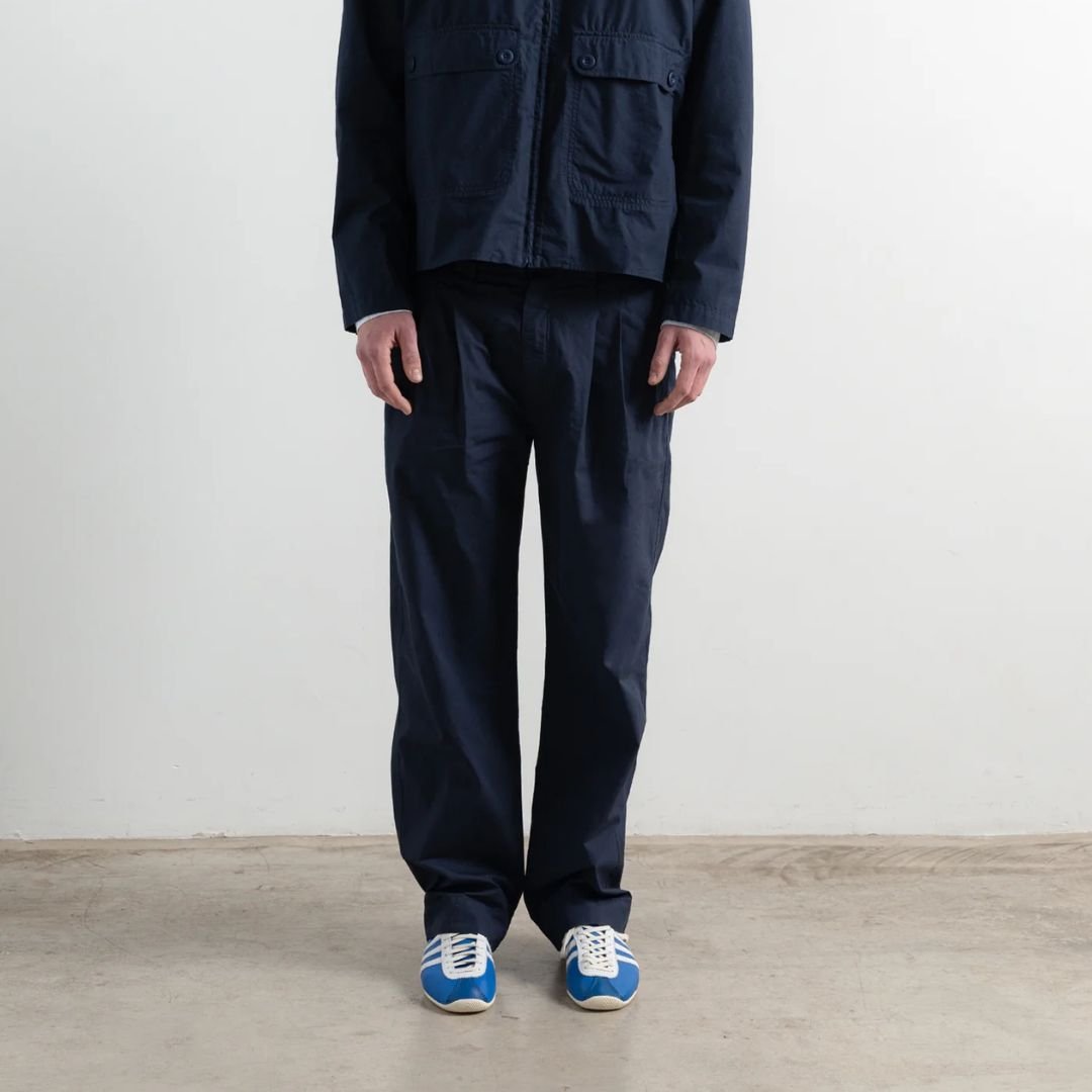 Edmmond Studios Light Marvin Pant Plain Navy - Image 3