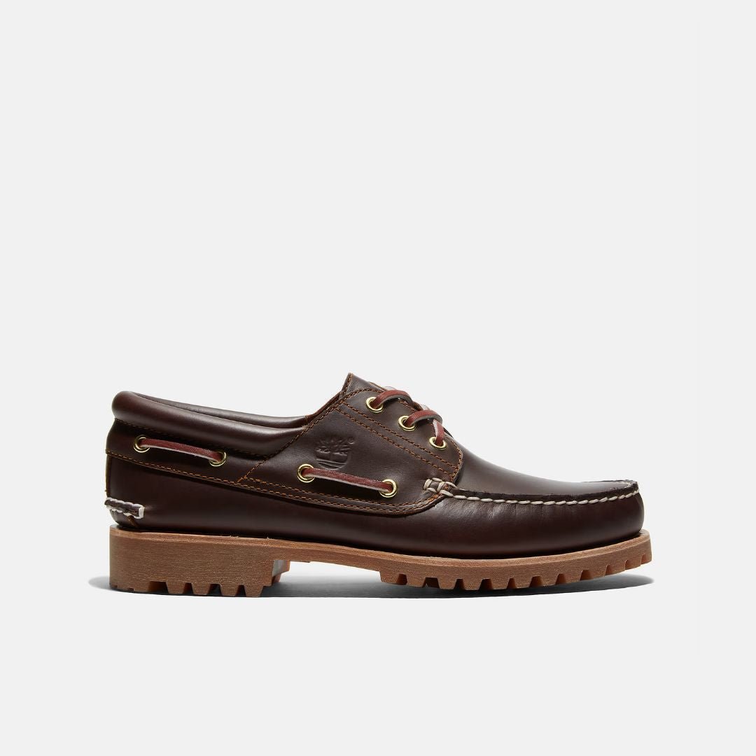 Timberland Men's Authentic Boat Shoe Brown Full Grain