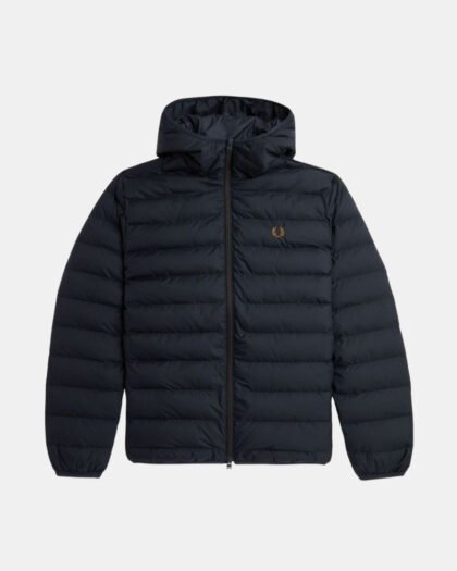 Fred Perry Hooded Insulated Jacket Navy