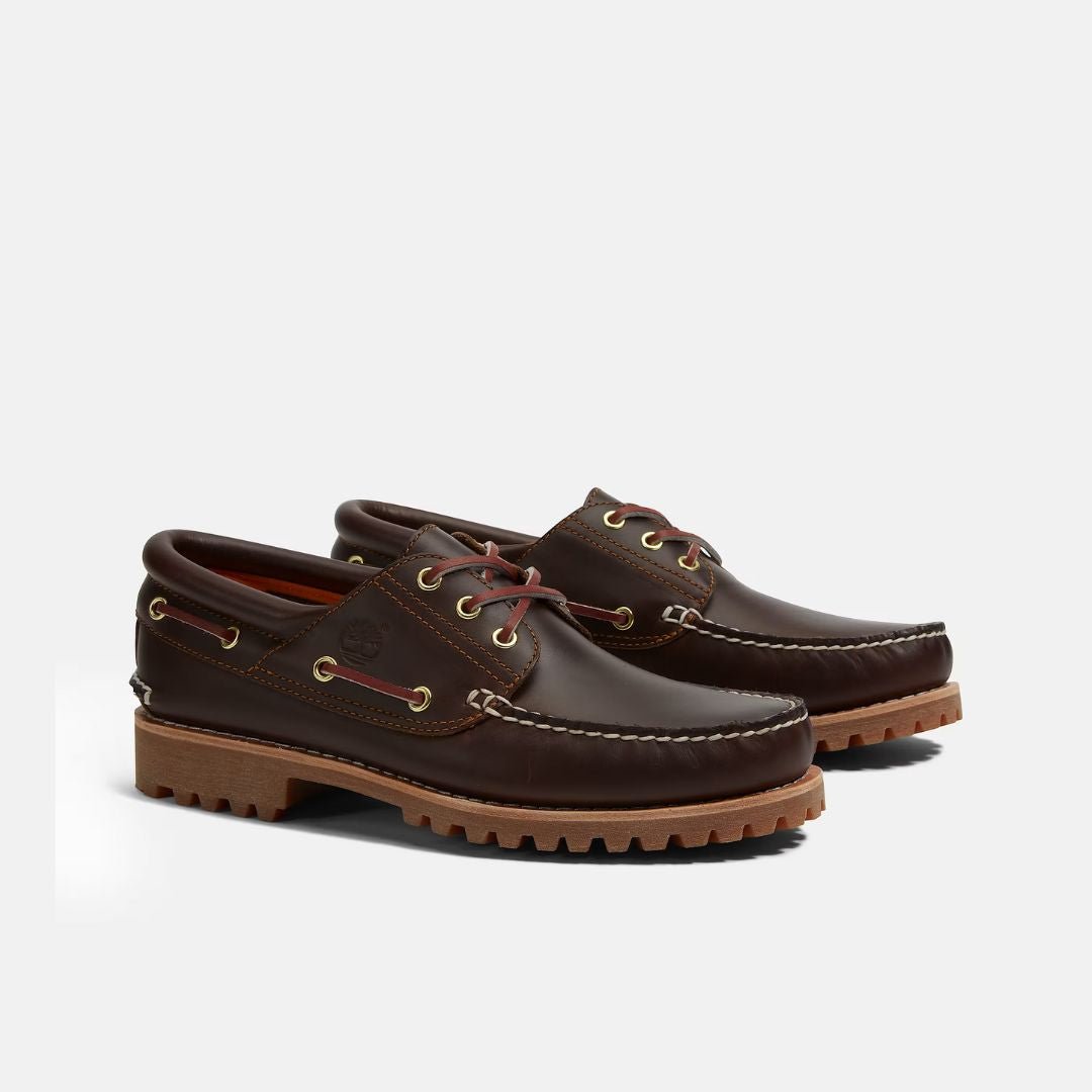 Timberland Men's Authentic Boat Shoe Brown Full Grain - Image 3