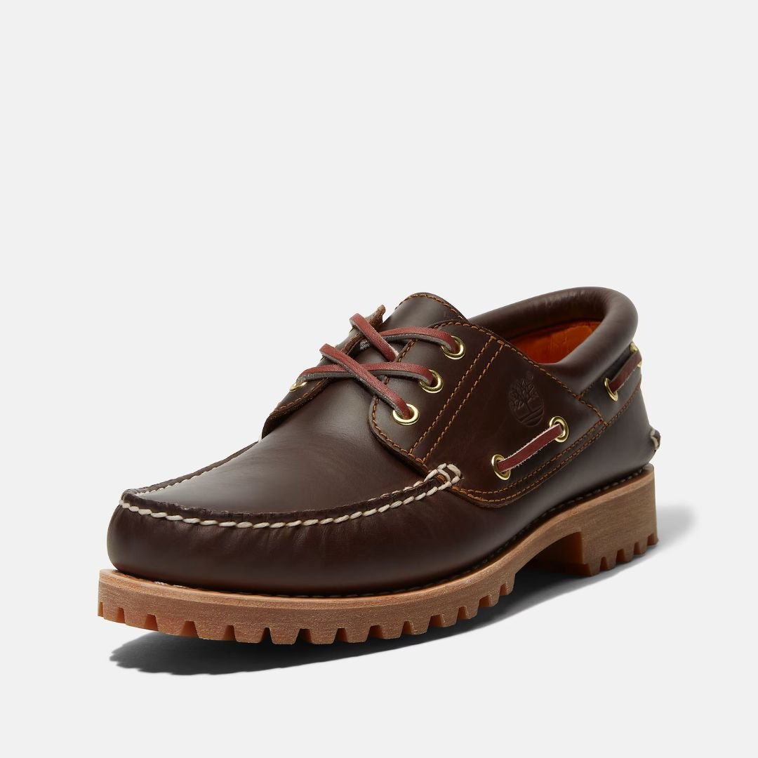 Timberland Men's Authentic Boat Shoe Brown Full Grain - Image 4
