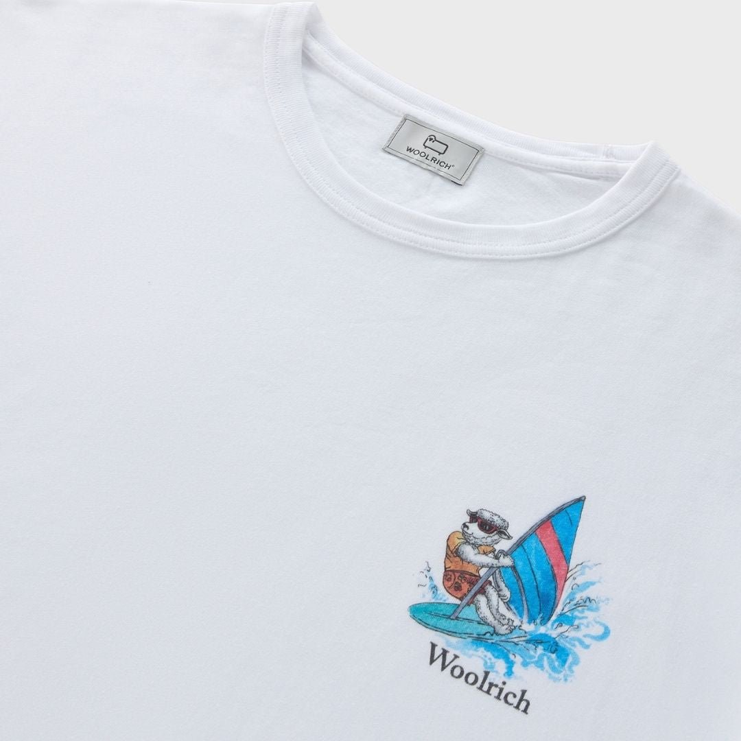 Woolrich Animated Sheep T-Shirt Bright White - Image 5