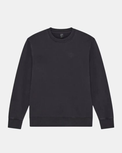 Deus Ex Machina Shield Garment Dyed Crew Black