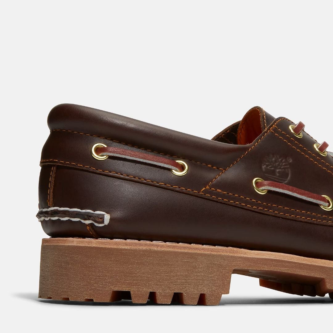 Timberland Men's Authentic Boat Shoe Brown Full Grain - Image 6