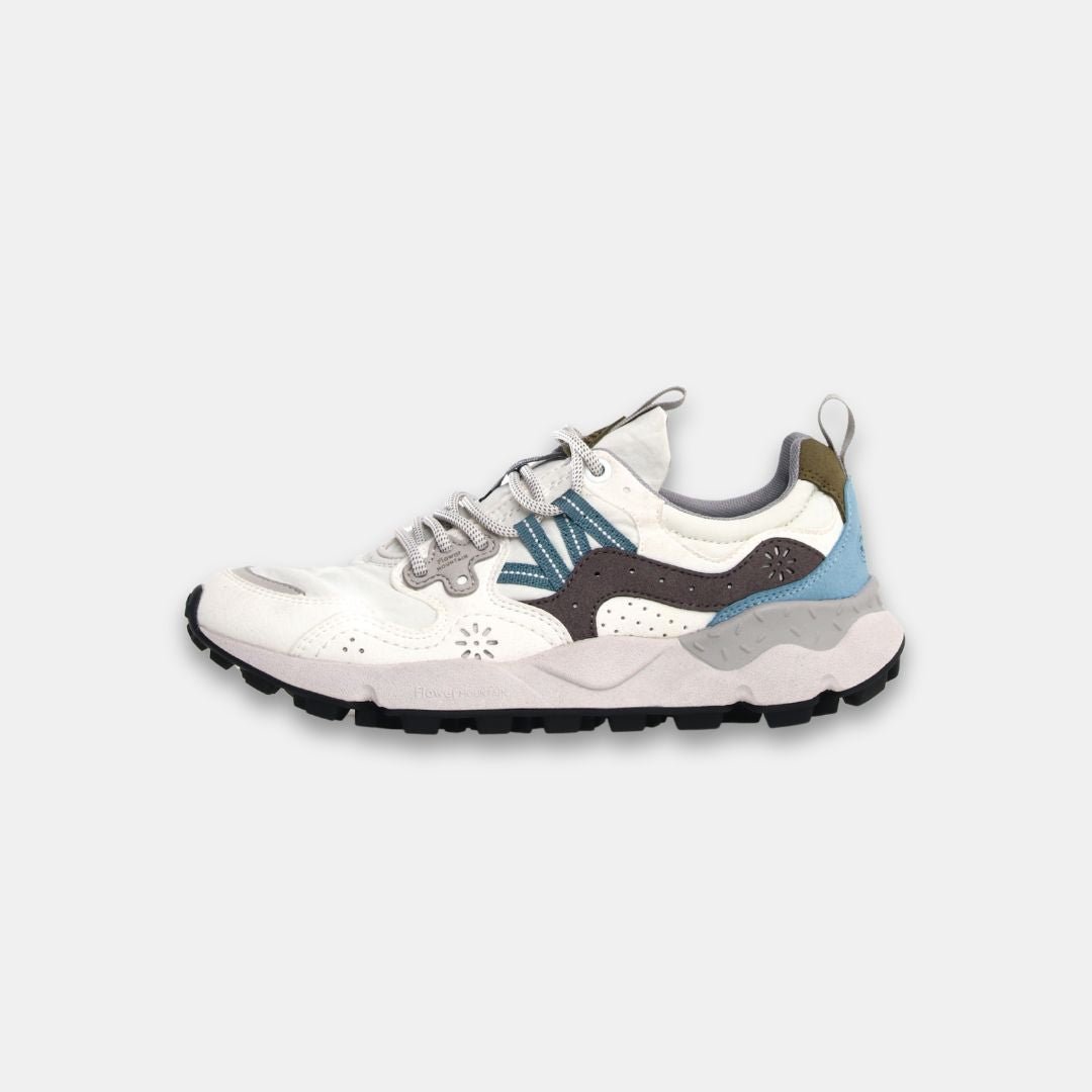 Flower Mountain Women's Yamano 3 Kaiso Eco Suede White & Grey - Image 2