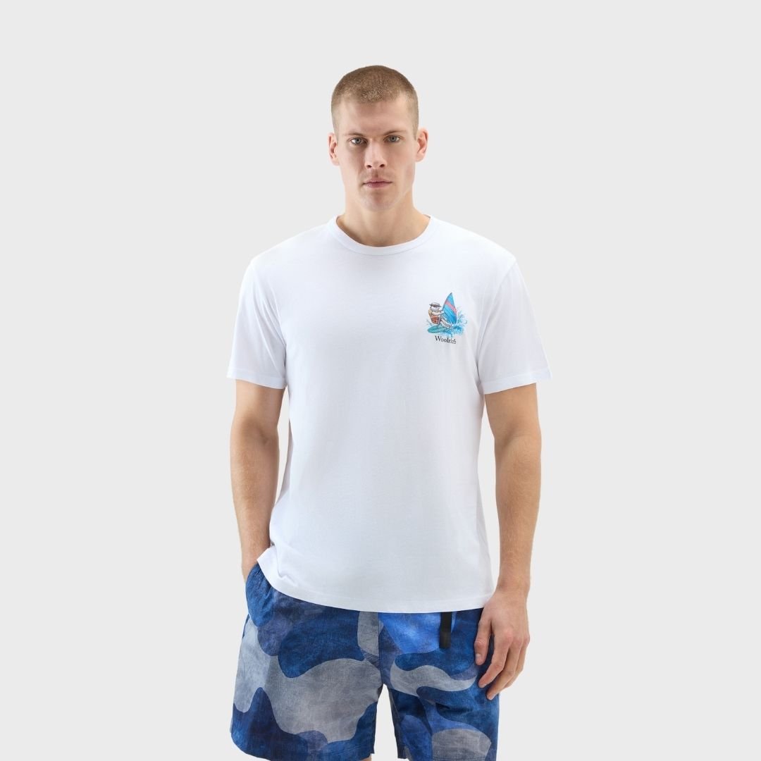 Woolrich Animated Sheep T-Shirt Bright White - Image 2