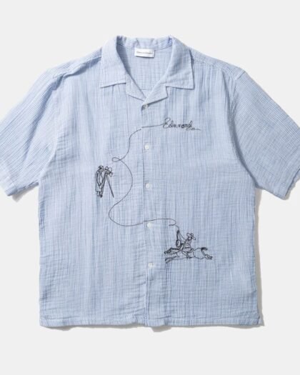 Edmmond Studios Western Shirt Plain Dark Blue