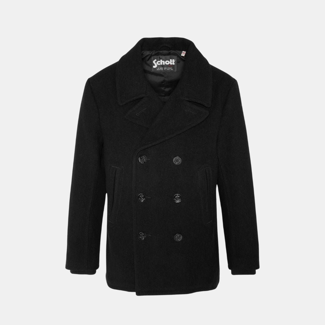 Schott NYC Seacoat Dark Black