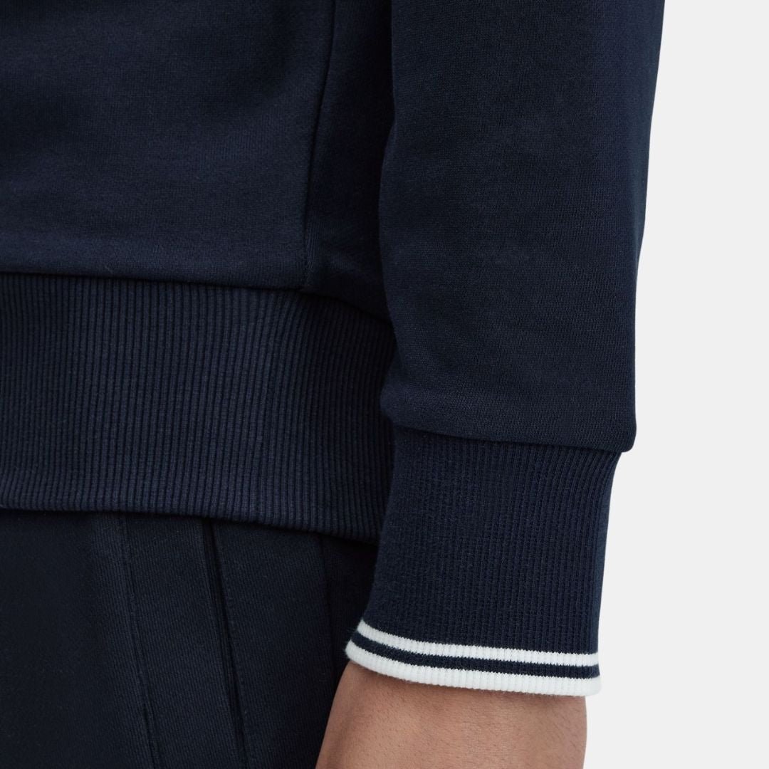 Fred Perry Crew Neck Sweatshirt Navy - Image 3