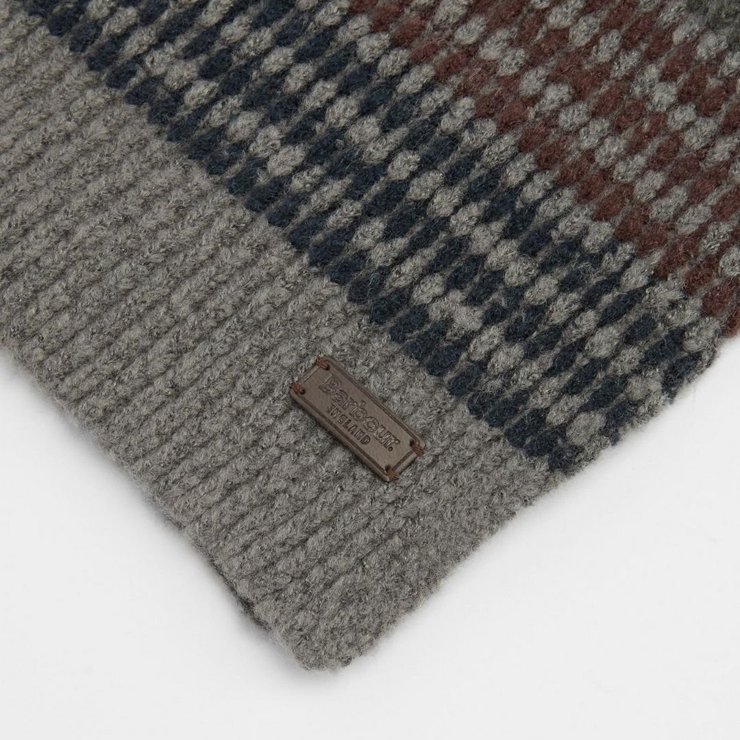 Barbour Branton Beanie and Scarf Gift Set Midnight Oak - Image 7