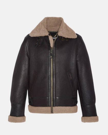 Schott NYC Bombardier B-3 Cordovan Jacket Sheep Leather